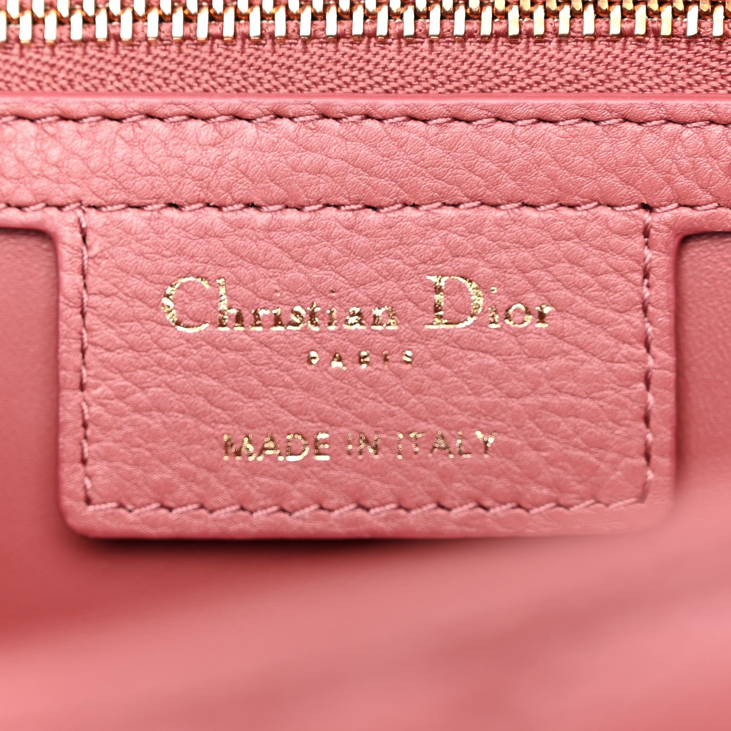 Christian Dior Calfskin Cannage Medium Caro Bag Rust 6 of 11