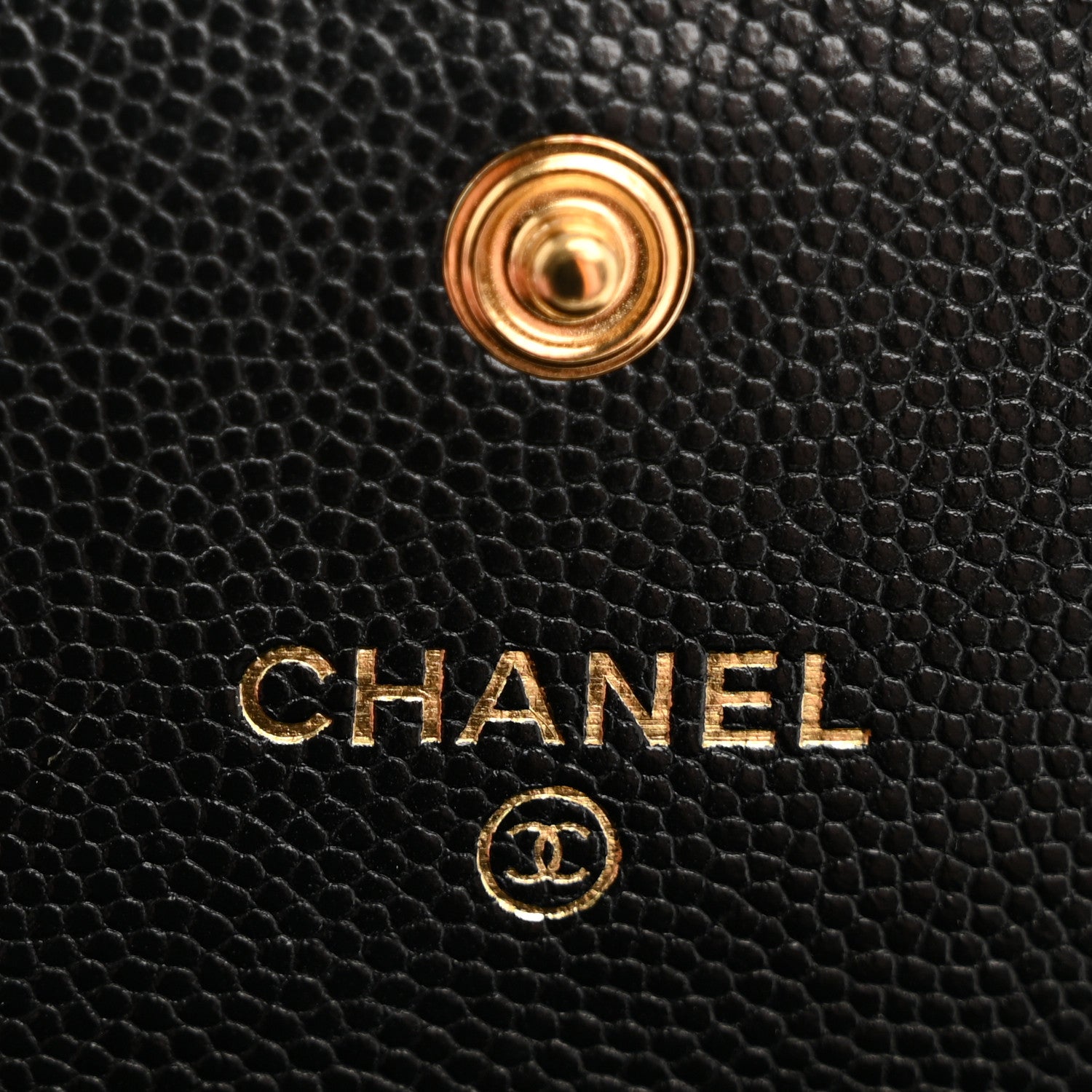 Chanel Caviar Quilted CC Flap Card Holder Black 6 of 9