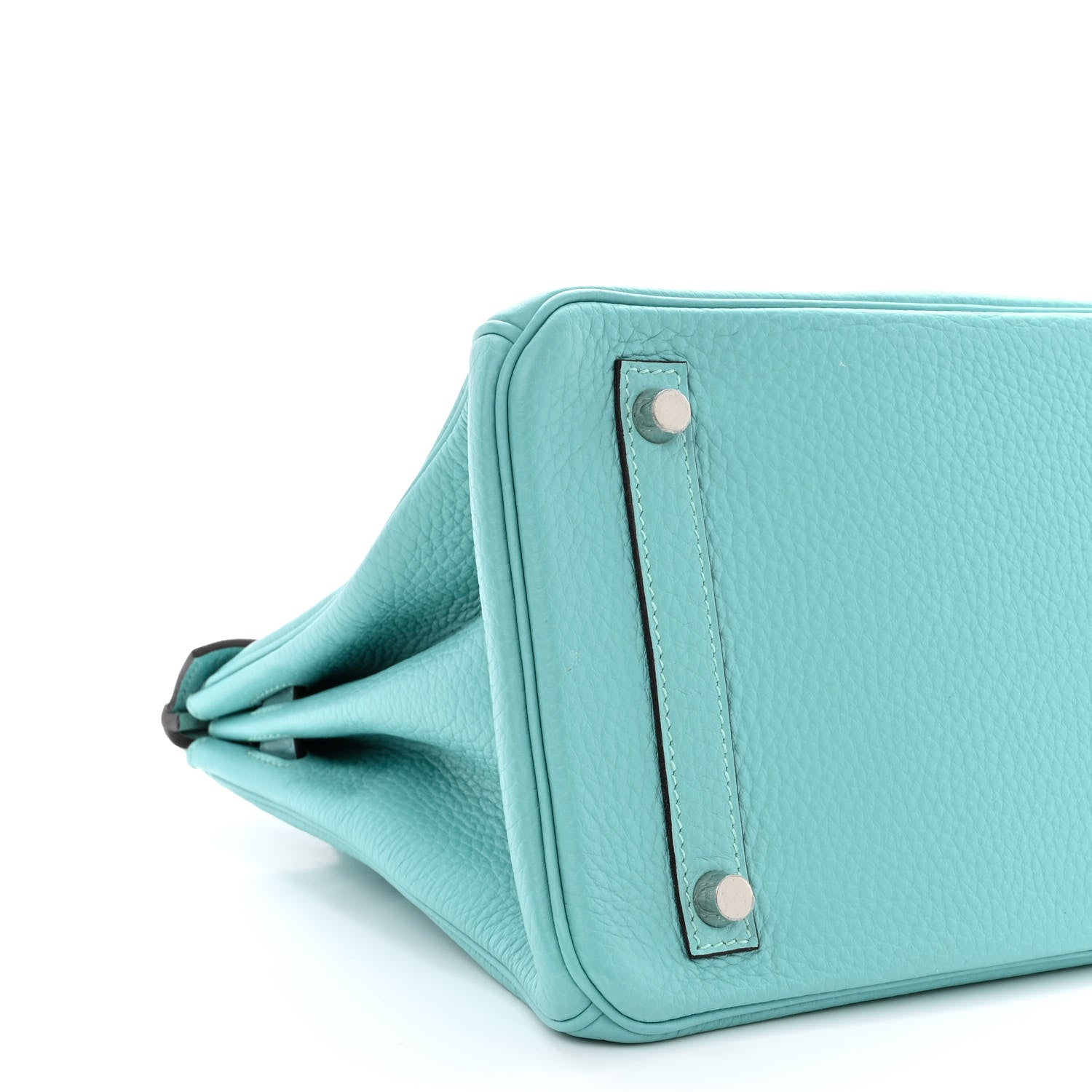 Hermes Taurillon Clemence Birkin 30 Bleu Atoll 8 of 9