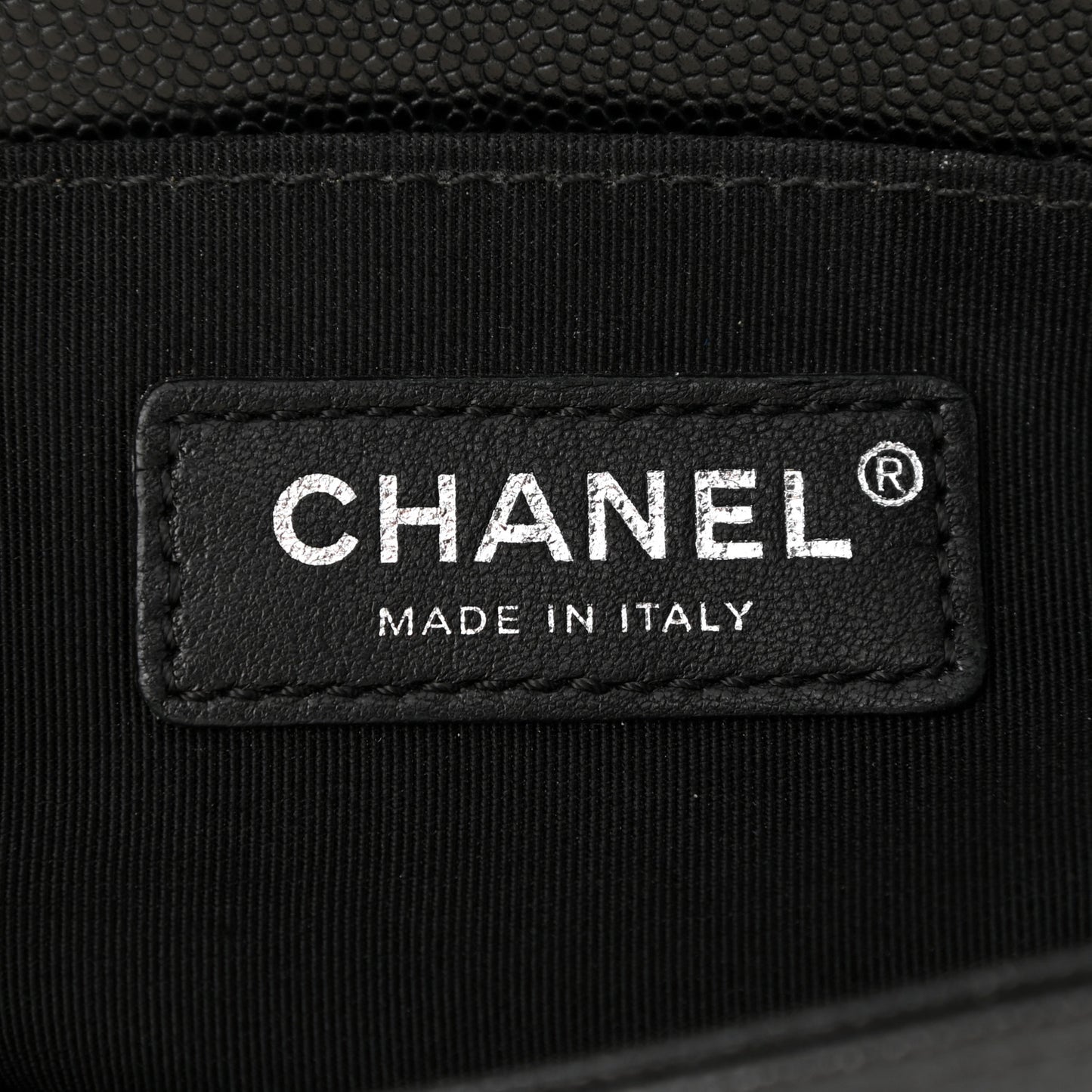 Caviar Quilted Small Boy Flap Black