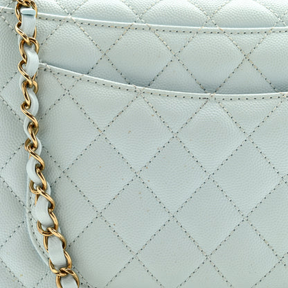 Chanel Caviar Quilted Small Coco Handle Flap Light Blue 12 of 12