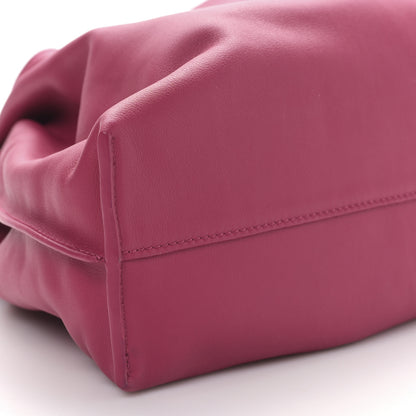 Loewe Satin Calfskin Monochrome Flamenco Knot Clutch Ruby Red Glaze 7 of 8