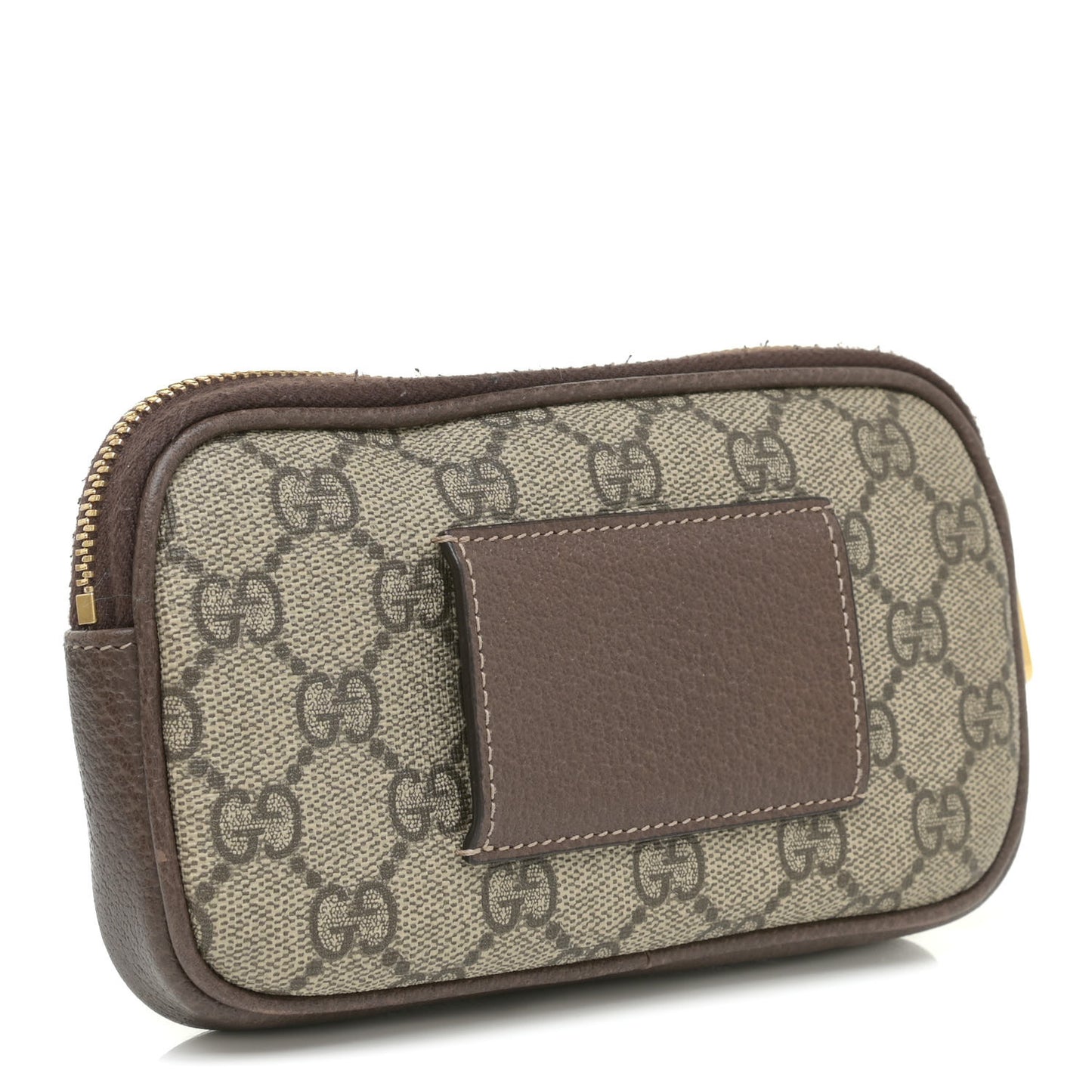 GG Supreme Monogram Ophidia Belted iPhone Case 85 34 Dark Brown