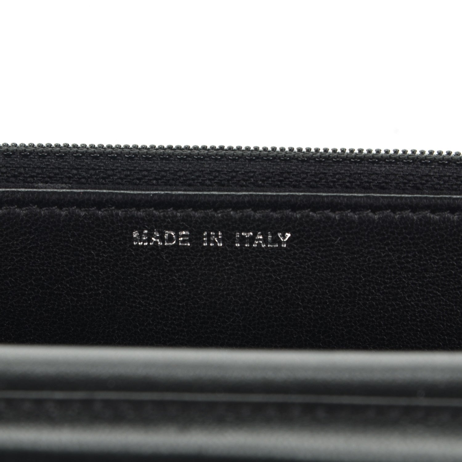 Chanel Calfskin Chevron Wallet On Chain WOC So Black 7 of 8
