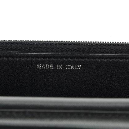 Chanel Calfskin Chevron Wallet On Chain WOC So Black 7 of 8