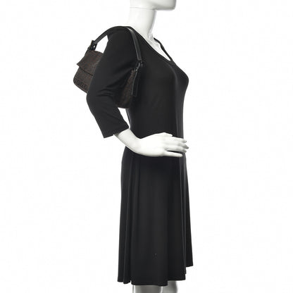 Fendi Zucchino Vitello Baguette Black Moro 2 of 10