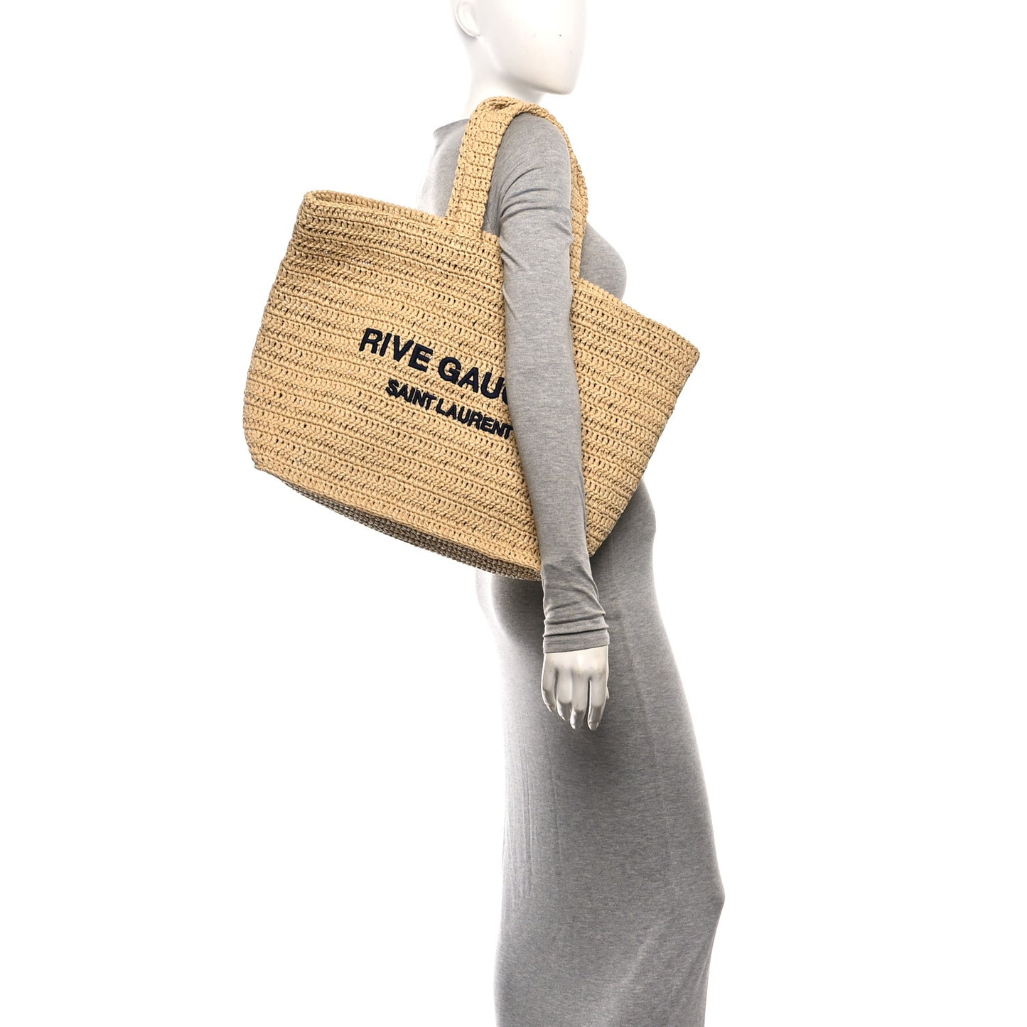 Raffia Rive Gauche Tote Natural