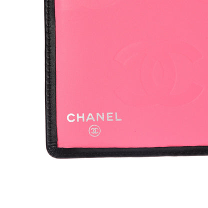 Chanel Calfskin Quilted Cambon Yen Wallet Black White 6 of 9
