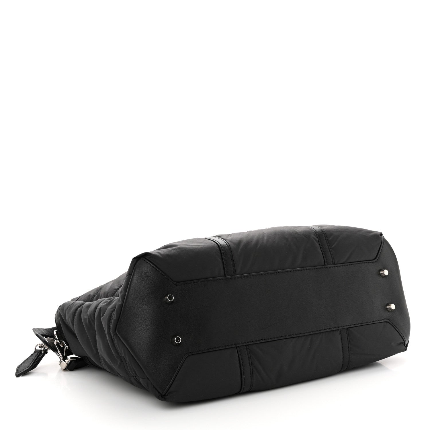 Burberry Nylon House Check Quilted Abbey Diaper Bag Black 5 of 10