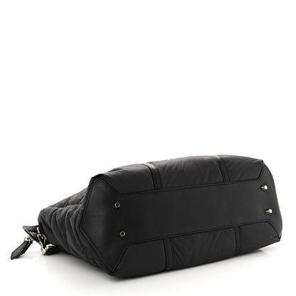 Burberry Nylon House Check Quilted Abbey Diaper Bag Black 5 of 10
