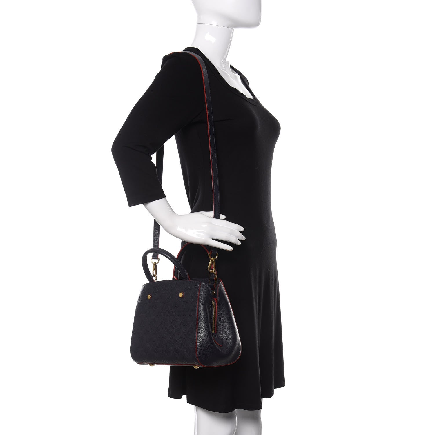 Louis Vuitton Empreinte Montaigne BB Marine Rouge 2 of 10