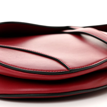 Christian Dior Calfskin Saddle Bag Scarlet 9 of 12