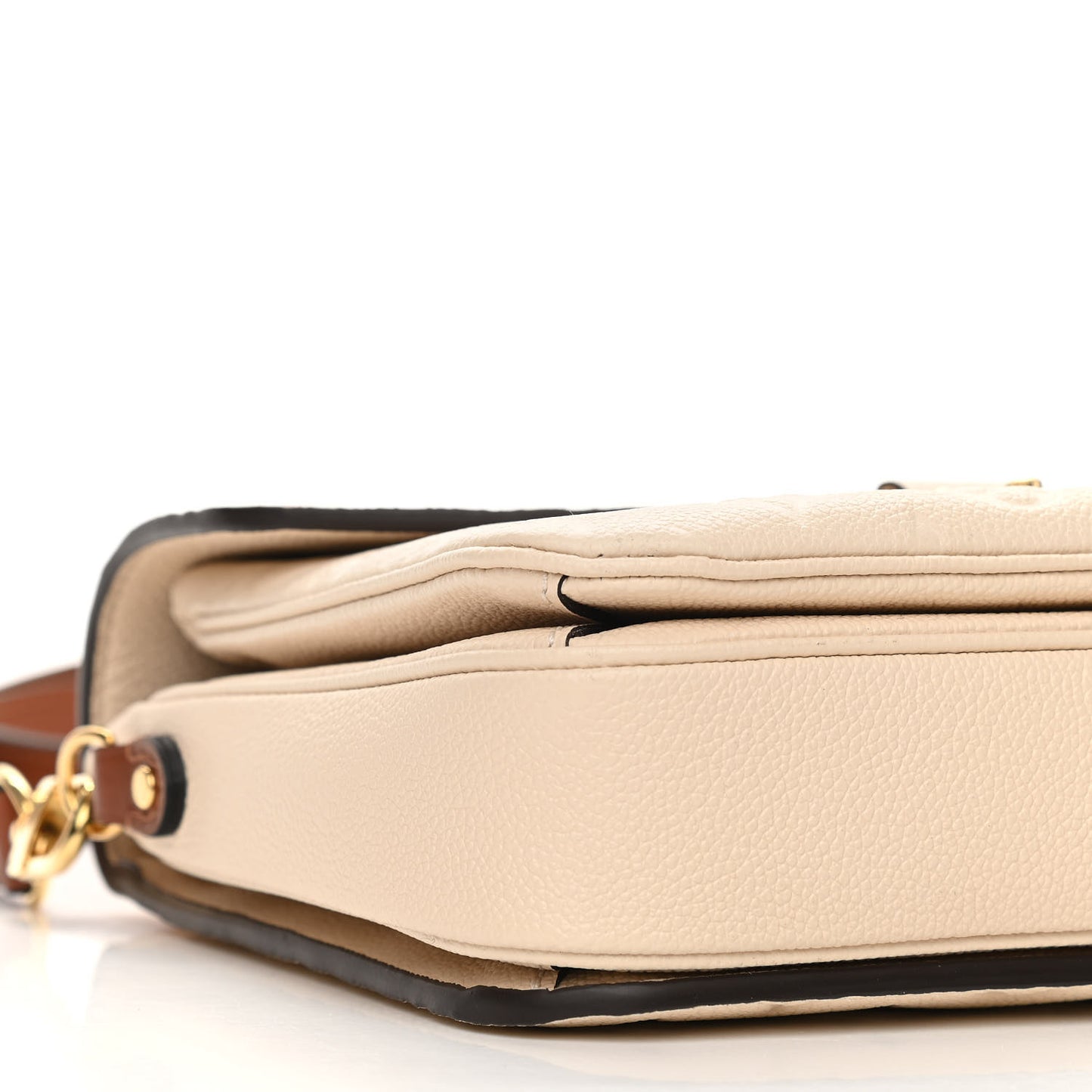 Empreinte Braided Pochette Metis Creme Beige Caramel