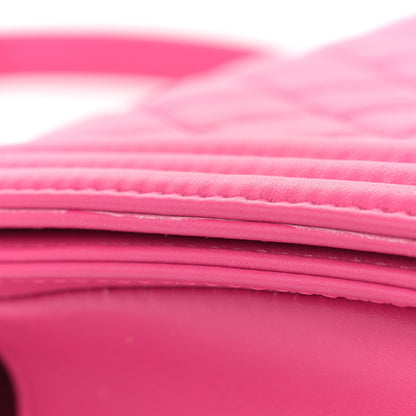 Chanel Lambskin Quilted Medium Boy Flap Pink 11 of 12