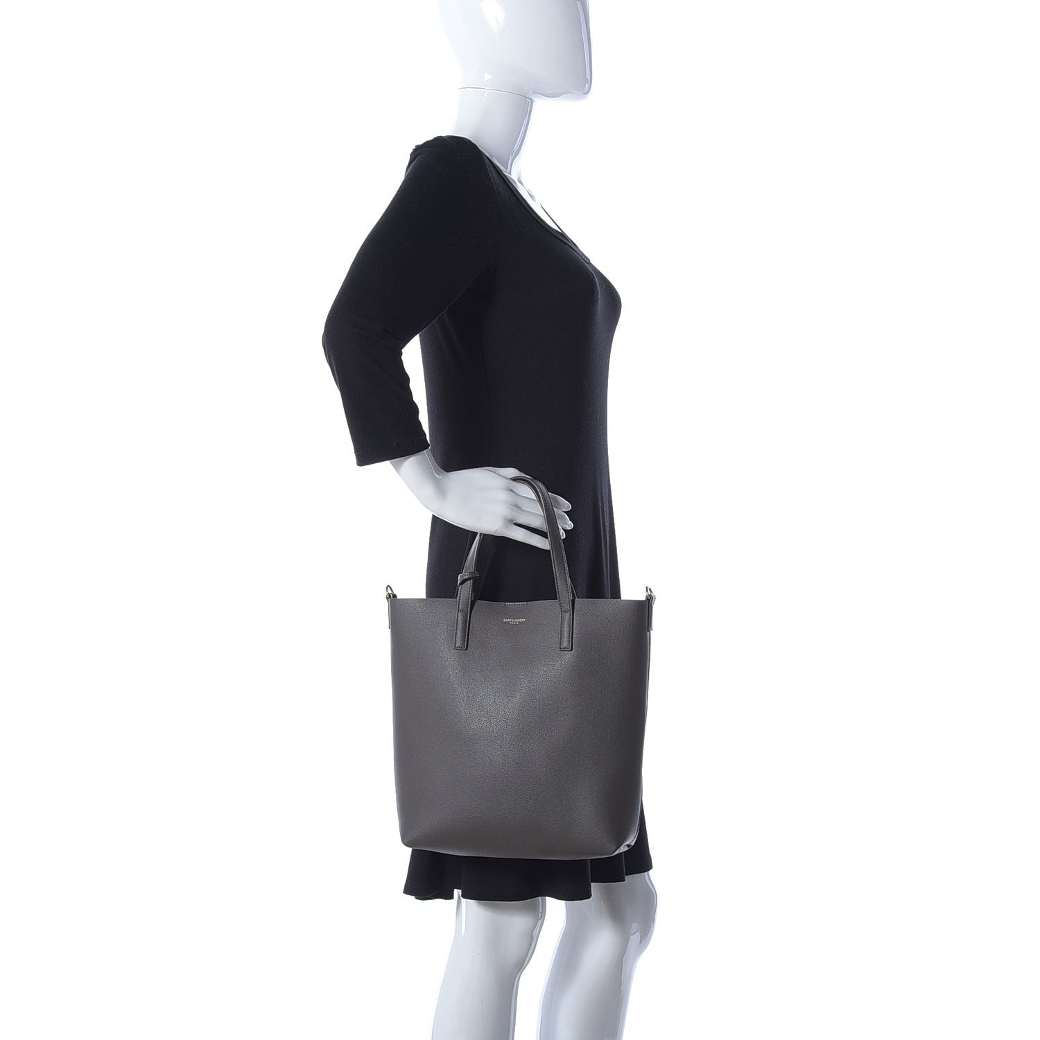 Saint Laurent Calfskin Toy Shopping Tote Pebble 3 of 10