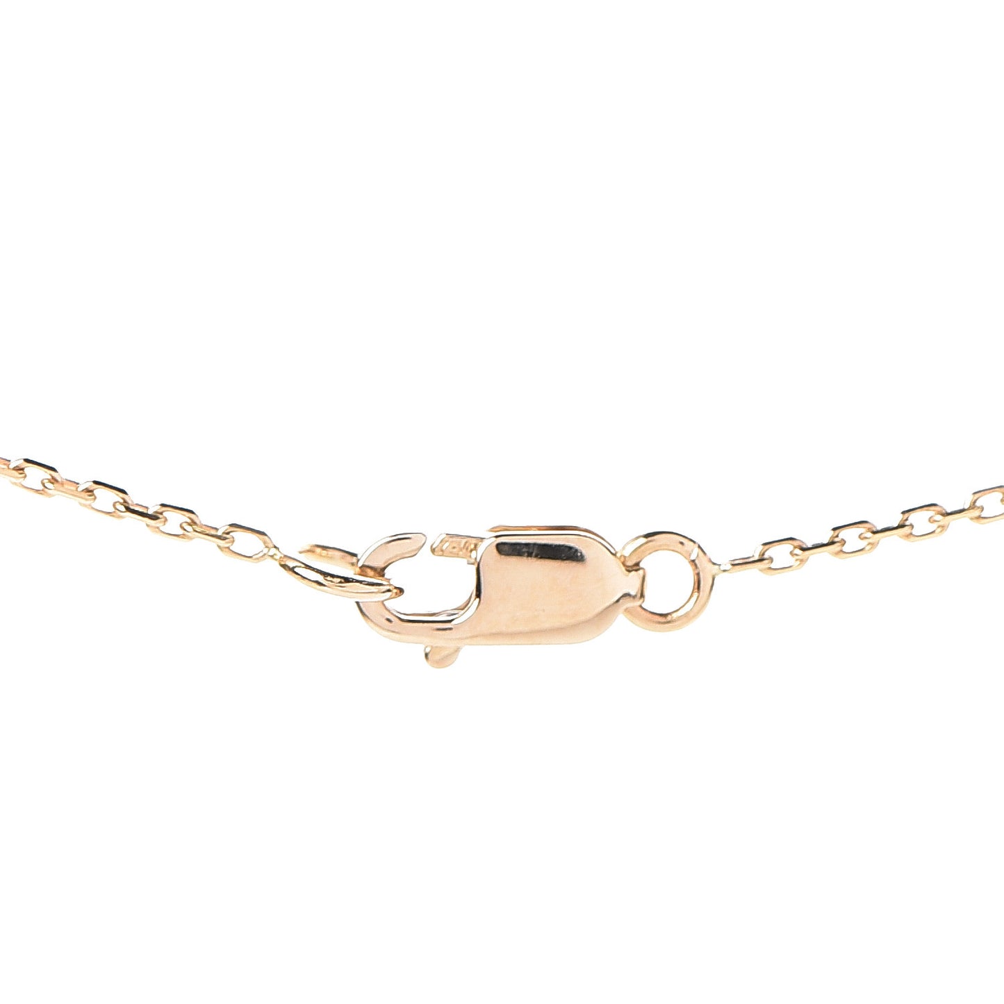 18K Yellow Gold Mother of Pearl Sweet Alhambra Butterfly Pendant Necklace
