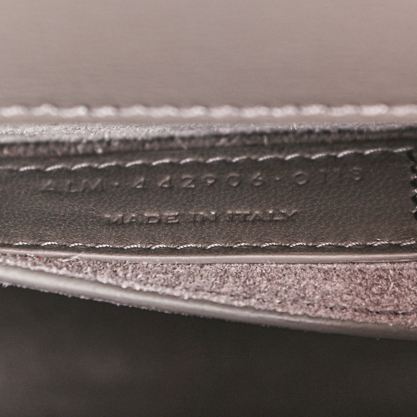 Calfskin Medium Monogram Sunset Fog