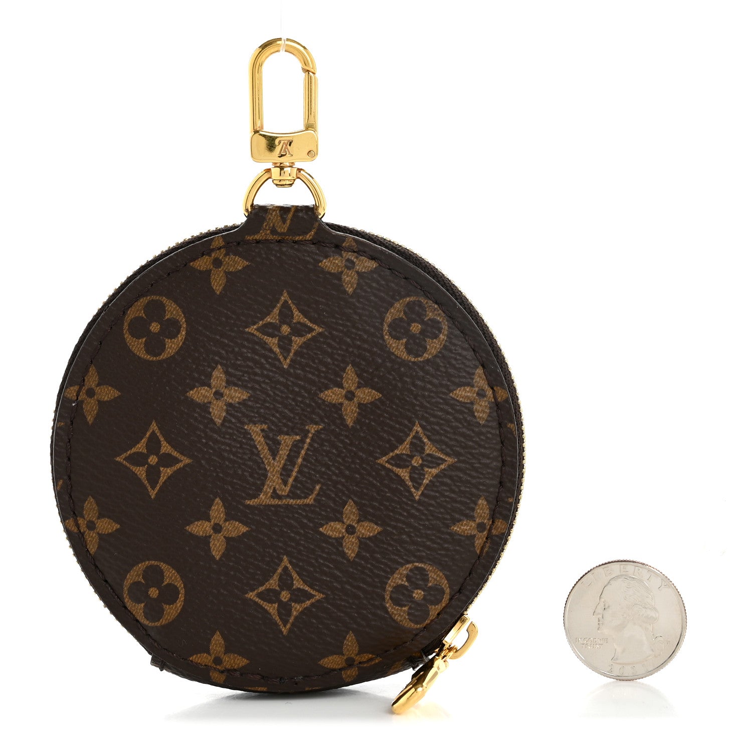 Louis Vuitton Monogram Multi Pochette Accessories Round Coin Purse 2 of 5