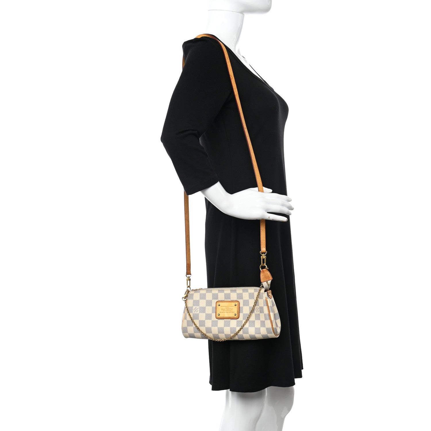 Louis Vuitton Damier Azur Eva Clutch 2 of 15