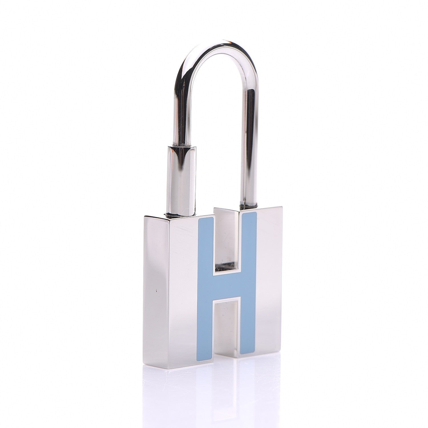Hermes Palladium Lacquer Cadenas Neon Lock Ciel 3 of 6