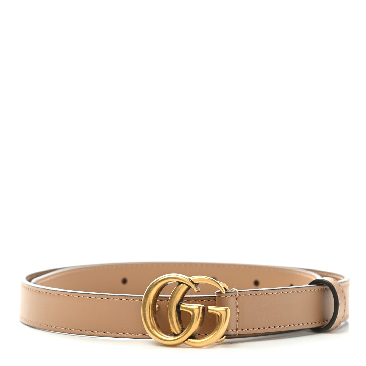 Moon Calfskin Double G 20mm Belt 70 28 Natural Tan