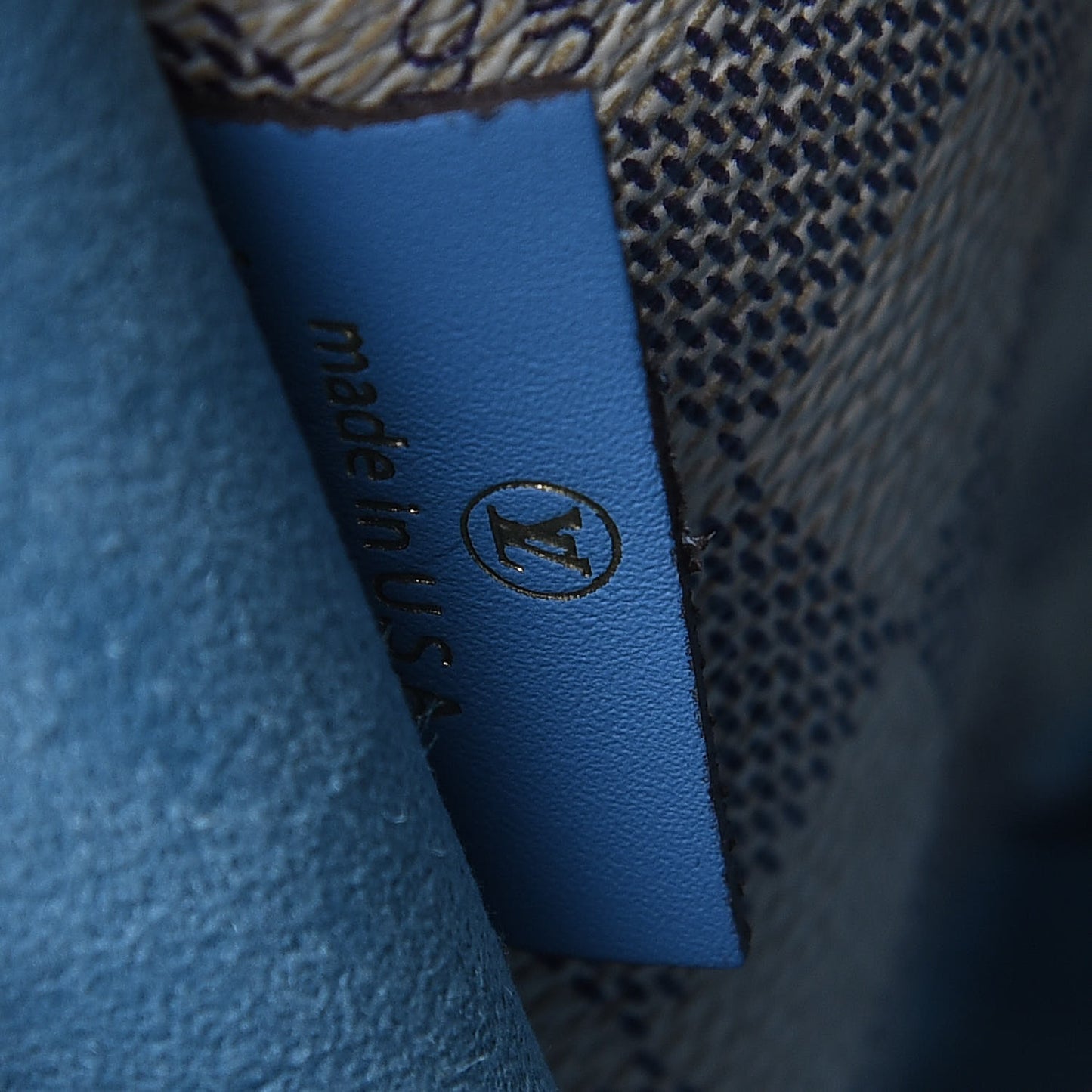 Damier Azur Neonoe MM Bleuet