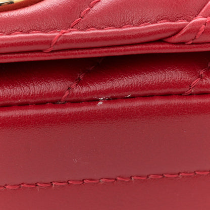 Chanel Calfskin Chevron Quilted Mini Statement Flap Red 11 of 13