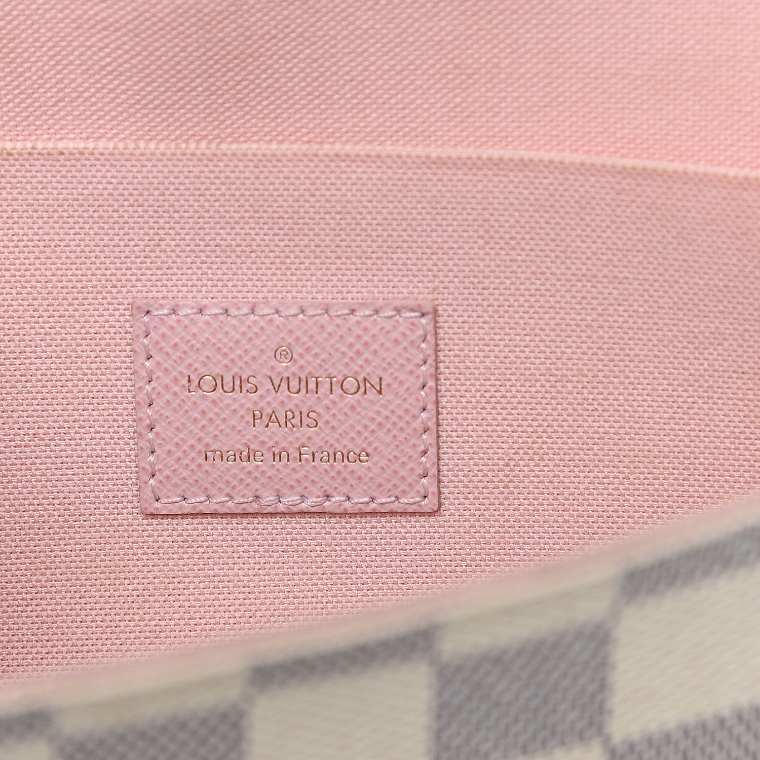 Louis Vuitton Damier Azur Pochette Felicie Chain Wallet Rose Ballerine 5 of 11