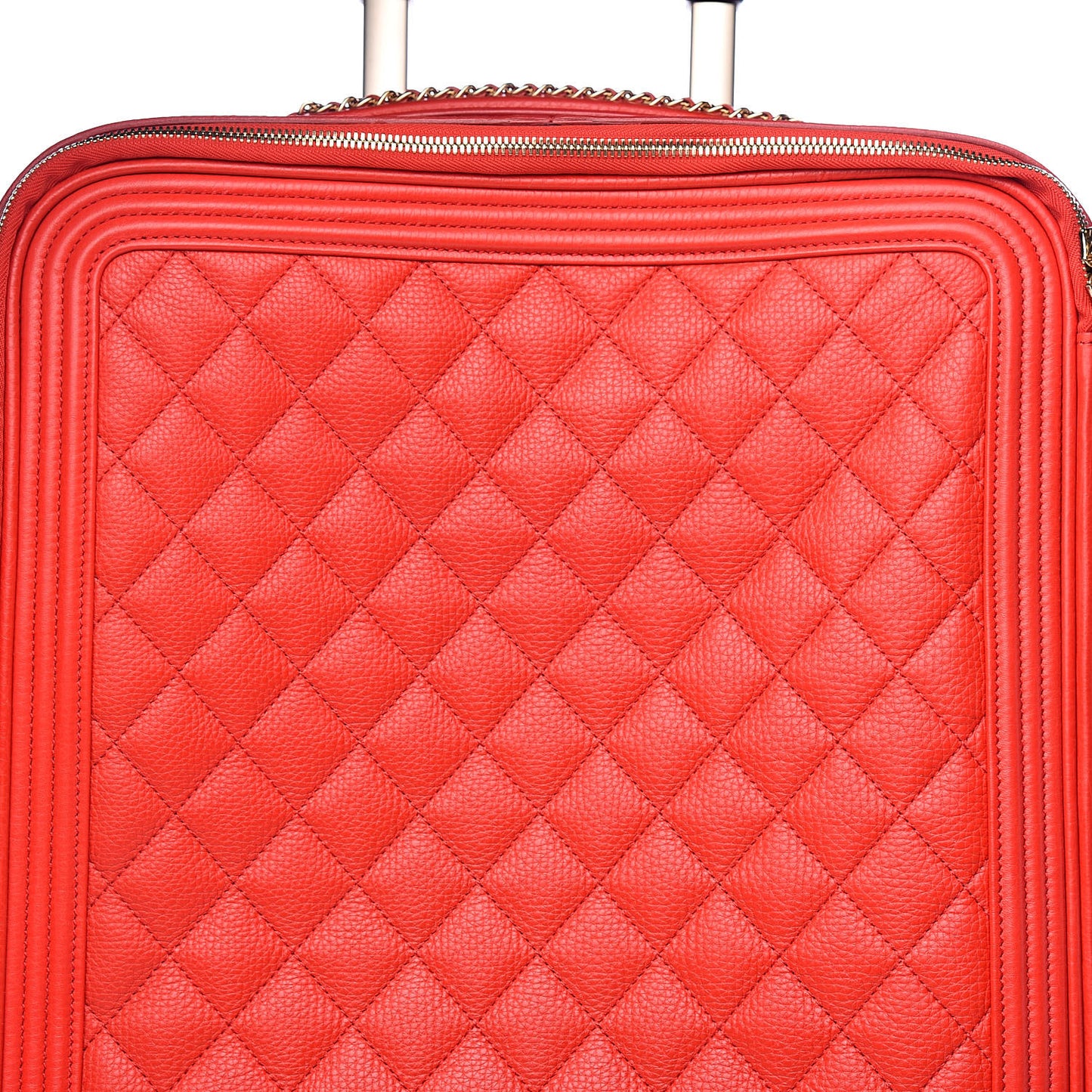 Calfskin Quilted Coco Case Trolley Red