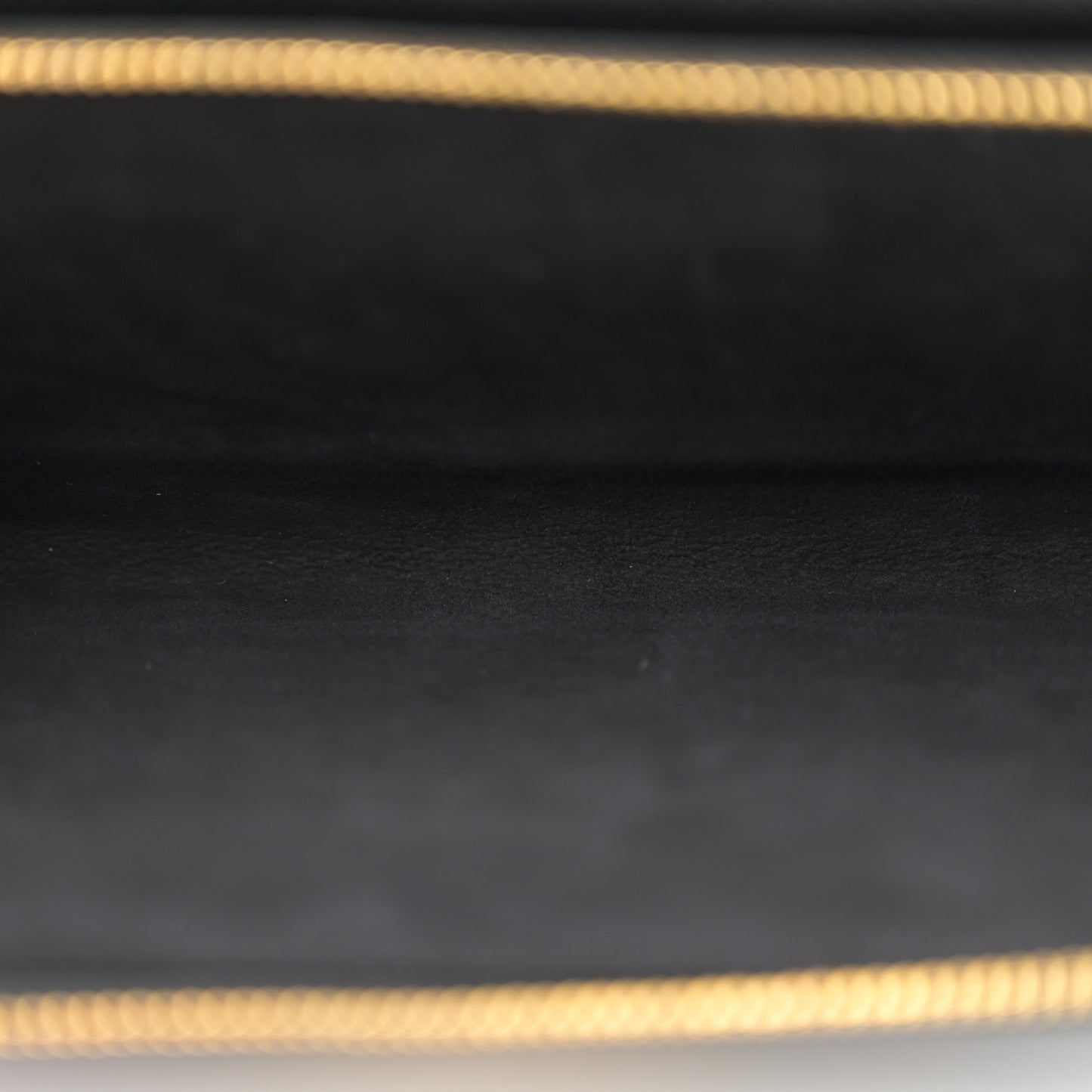 Grained Calfskin Caro Double Pouch Black