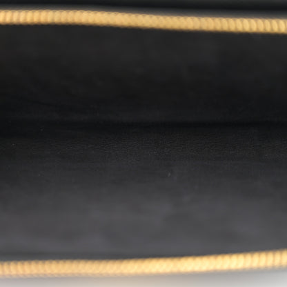 Christian Dior Grained Calfskin Caro Double Pouch Black 6 of 11