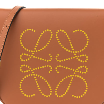 Loewe Buffed Calfskin Logo Embossed Small Heel Pouch Tan 8 of 10