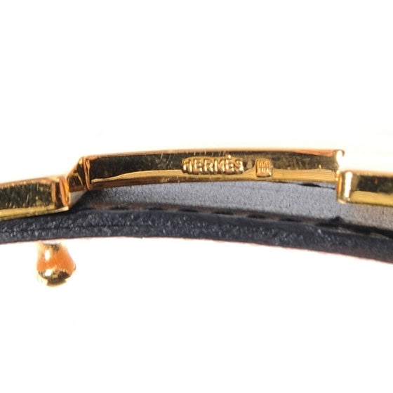 Hermes Box Togo Constance 24mm H Belt 70 Black Gold 5 of 5