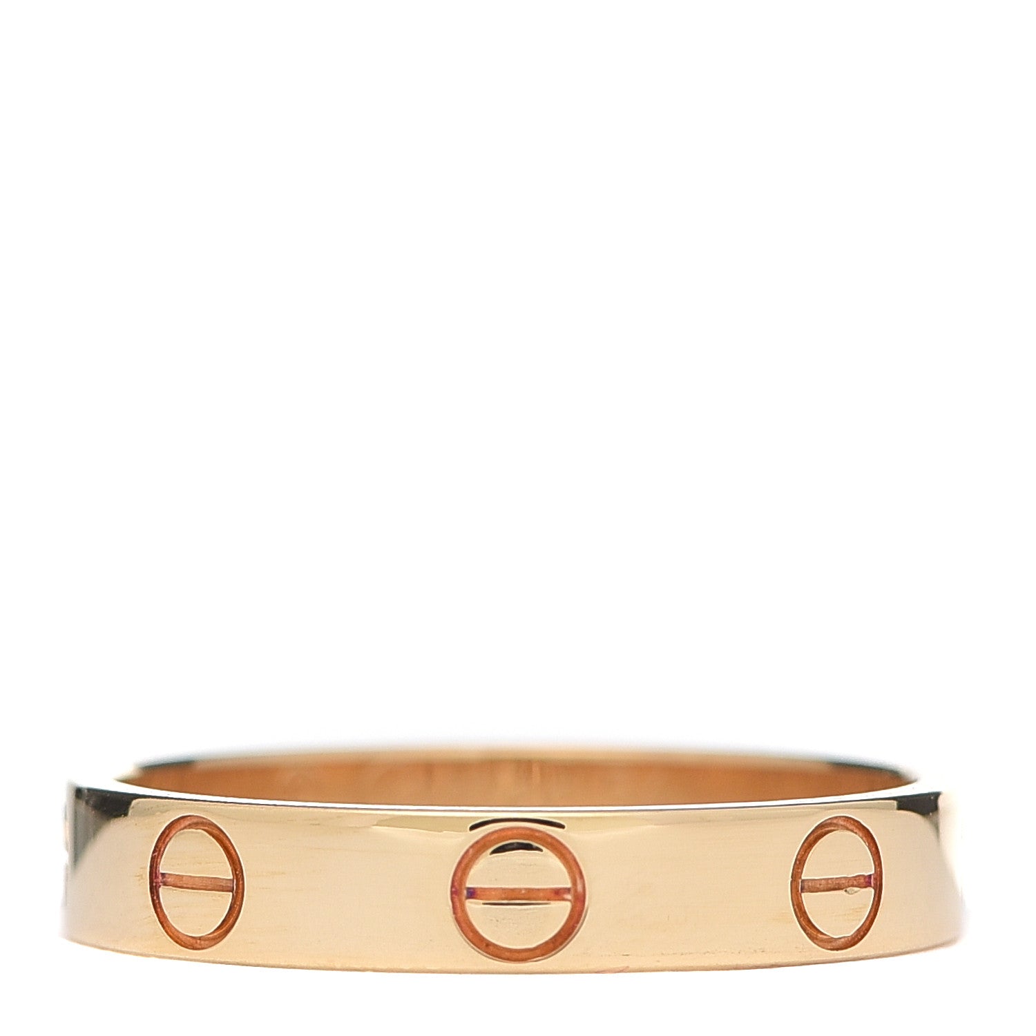 Cartier 18K Yellow Gold 3.5mm LOVE Wedding Band Ring 54 6.75 1 of 5
