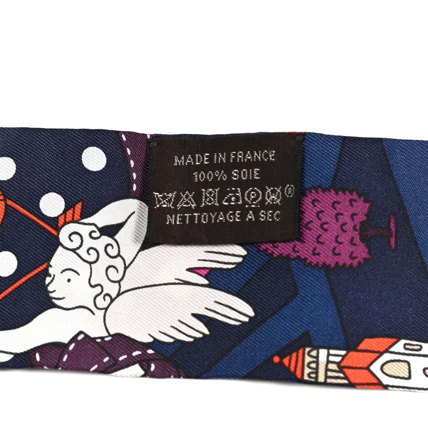Silk Les Nouveaux Amoureux de Paris Twilly Marine Violet White