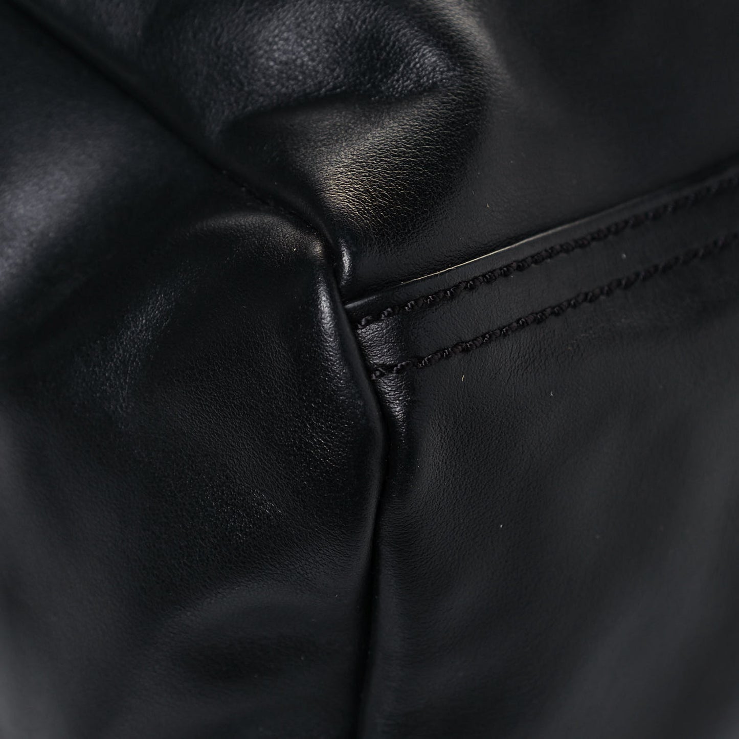 Calfskin Small Pandora Logo Strap Black