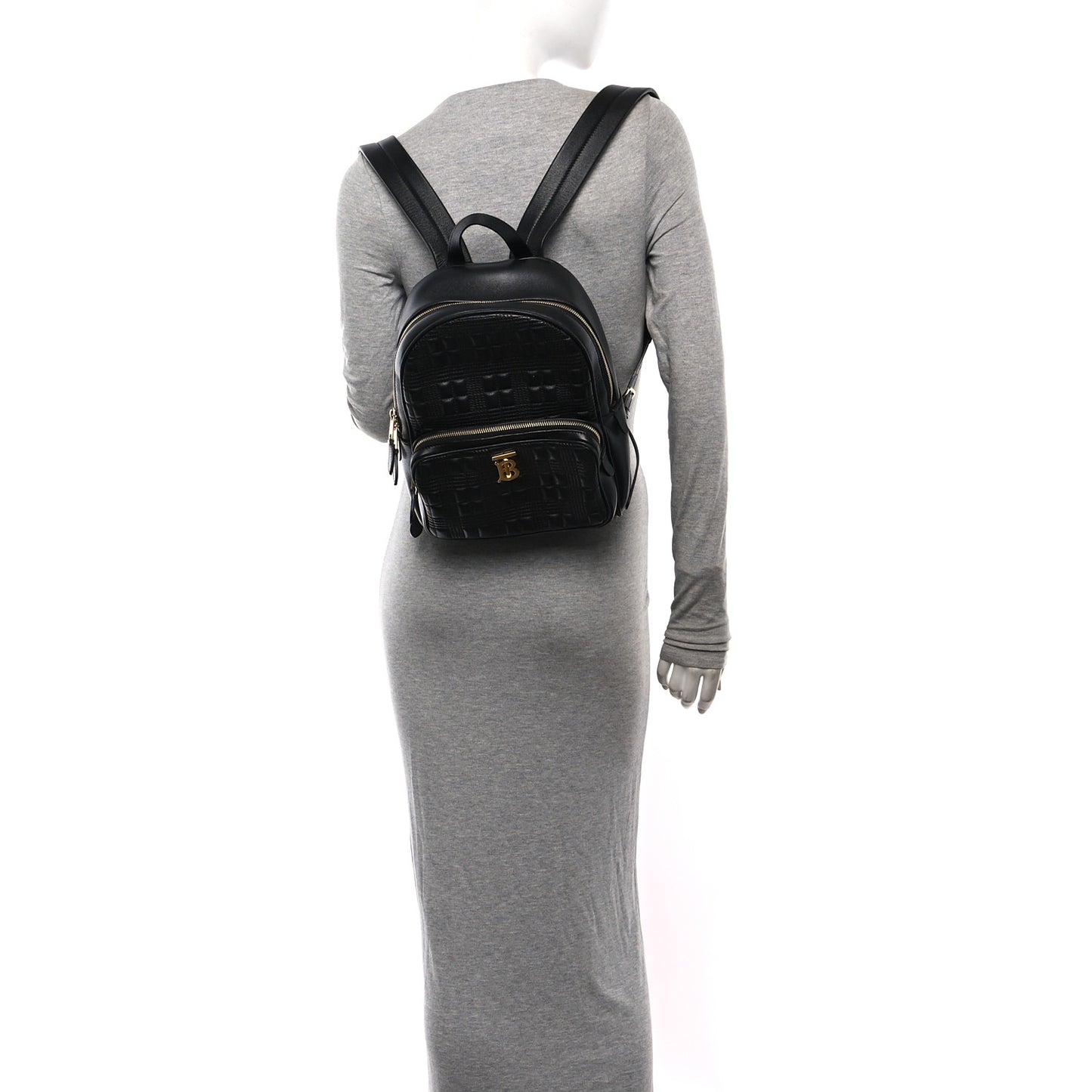 Lambskin Quilted TB Backpack Black
