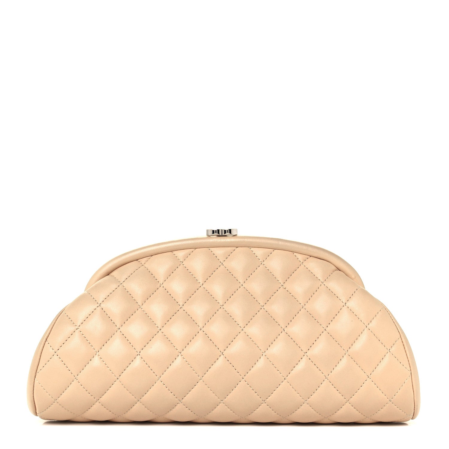Chanel Lambskin Quilted Timeless Clutch Beige Clair 1 of 9