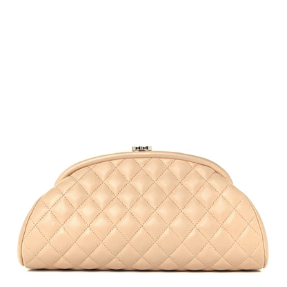 Chanel Lambskin Quilted Timeless Clutch Beige Clair 1 of 9