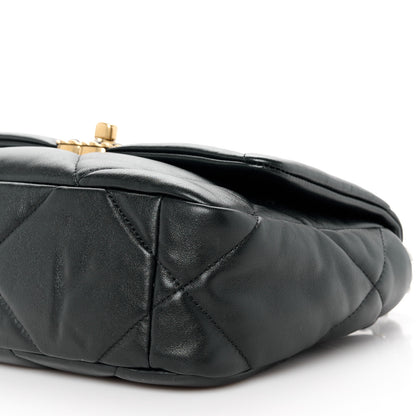 Chanel Lambskin Quilted Medium Chanel 19 Flap Black 10 of 10