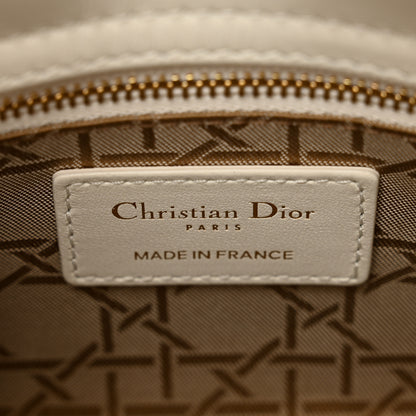 Christian Dior Lambskin Cannage Mini Lady Dior White 7 of 9