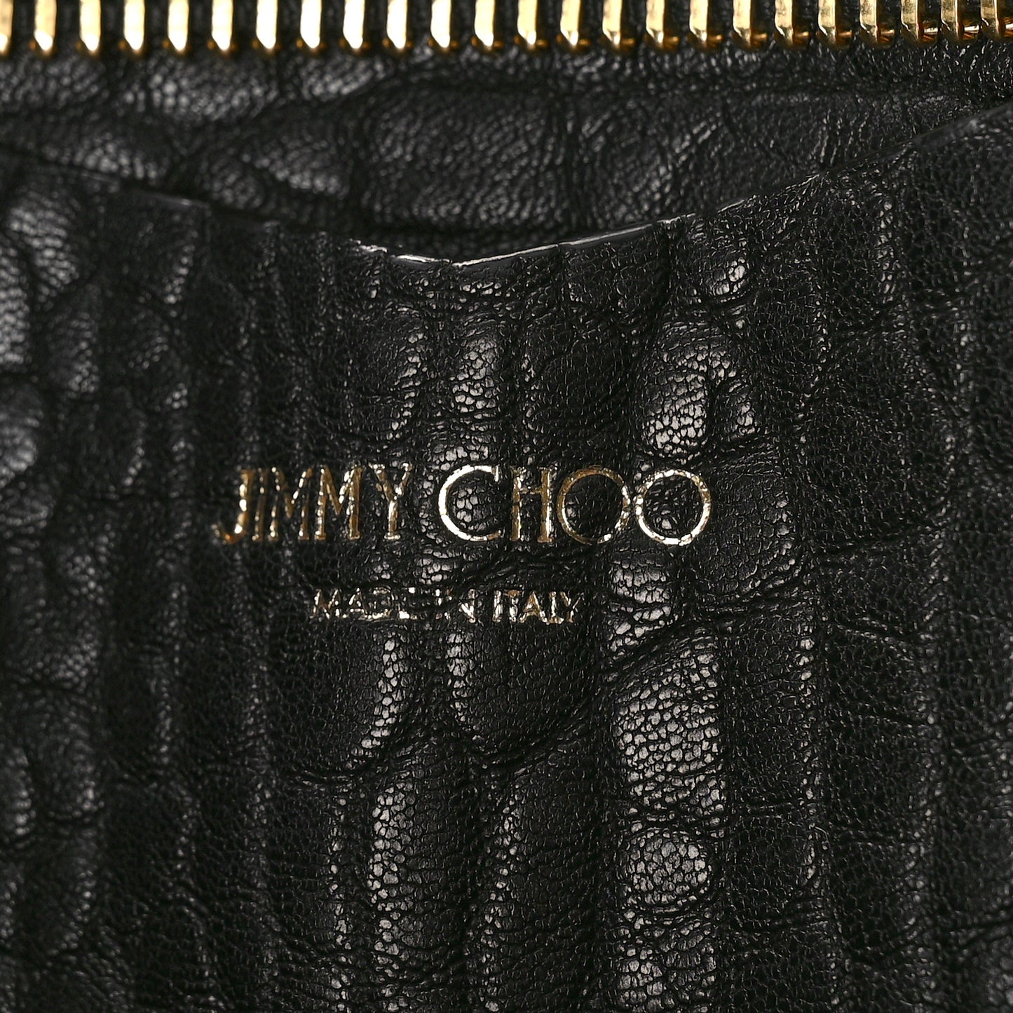 Grained Calfskin Studded Lockett Shopper Tote Black