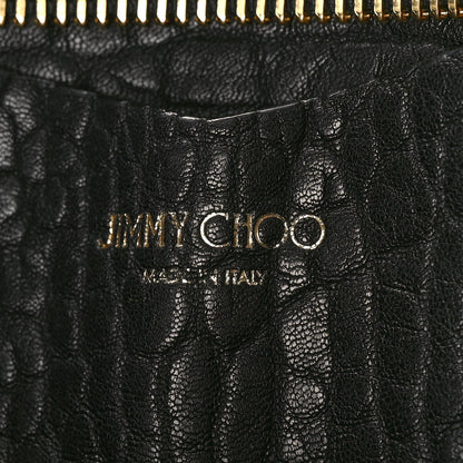 Jimmy Choo Grained Calfskin Studded Lockett Shopper Tote Black 6 of 9