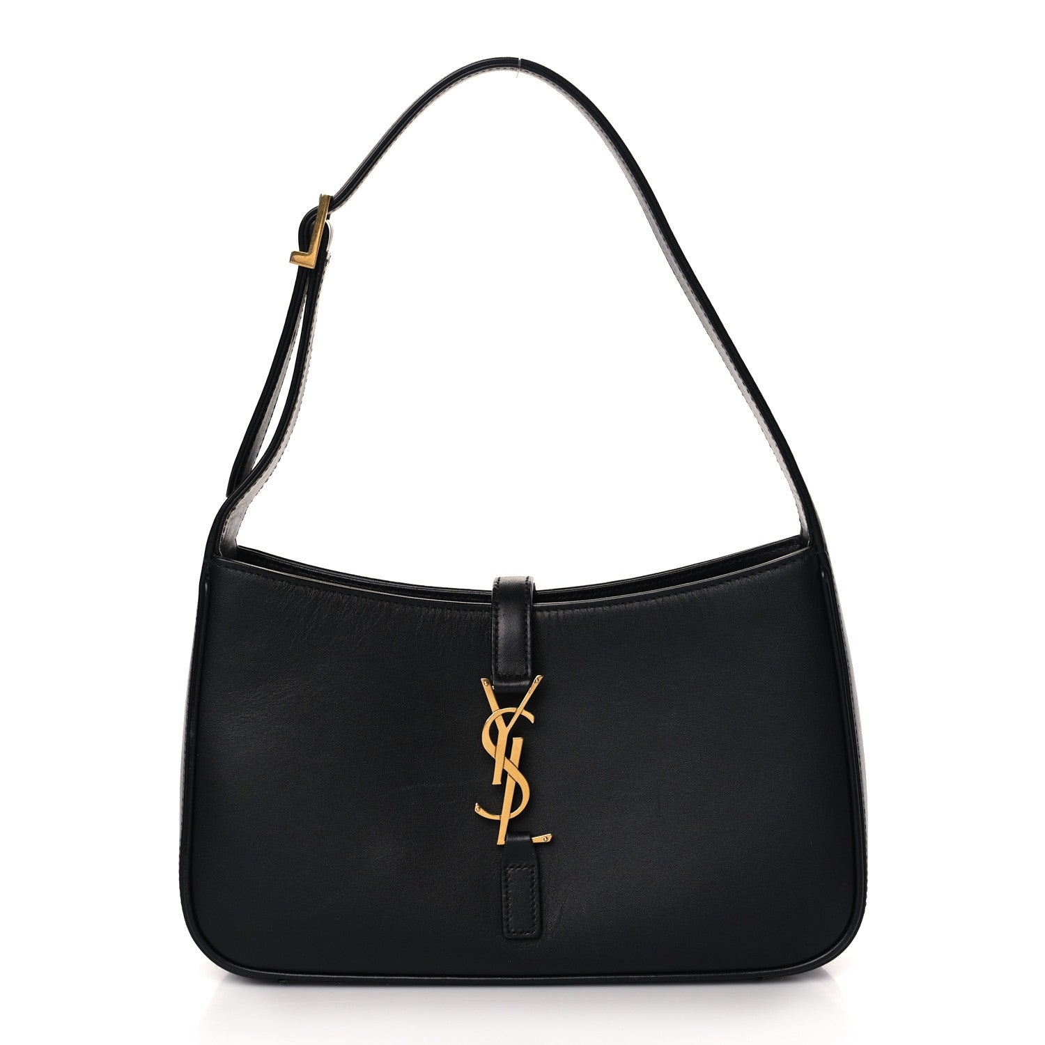Saint Laurent Smooth Calfskin Le 5 A 7 Hobo Black 1 of 9