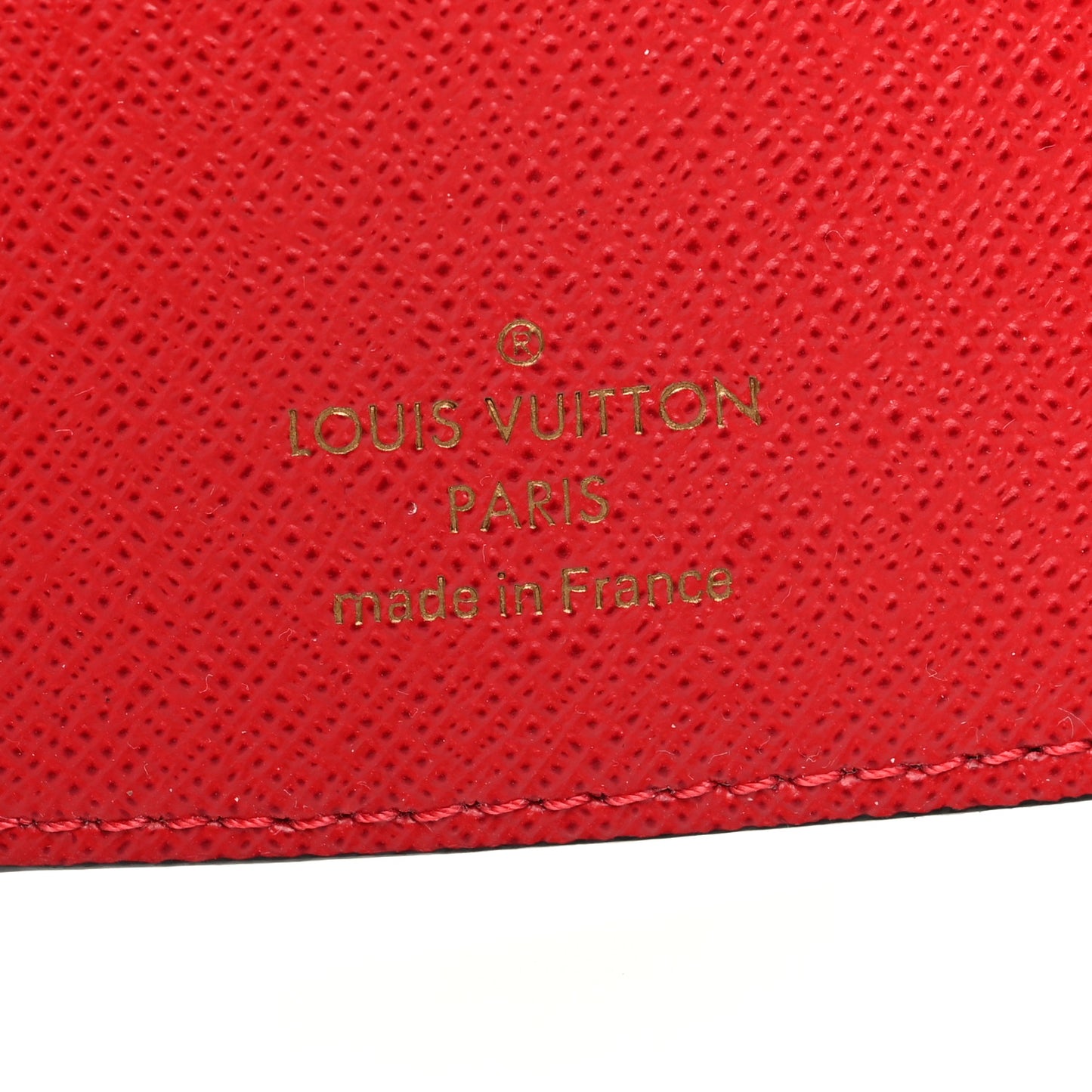 Damier Ebene Victorine Wallet Red