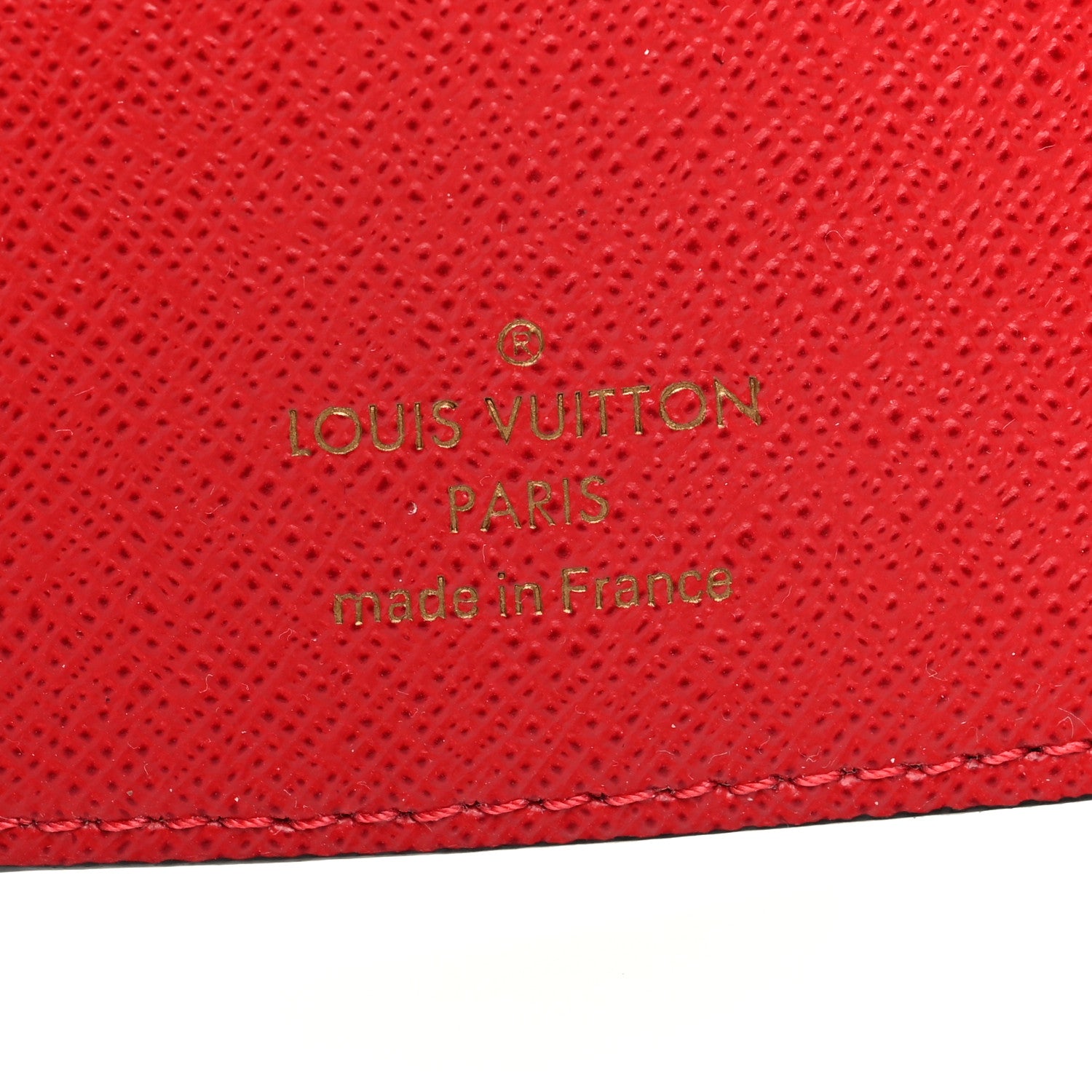 Louis Vuitton Damier Ebene Victorine Wallet Red 6 of 6