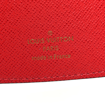Louis Vuitton Damier Ebene Victorine Wallet Red 6 of 6