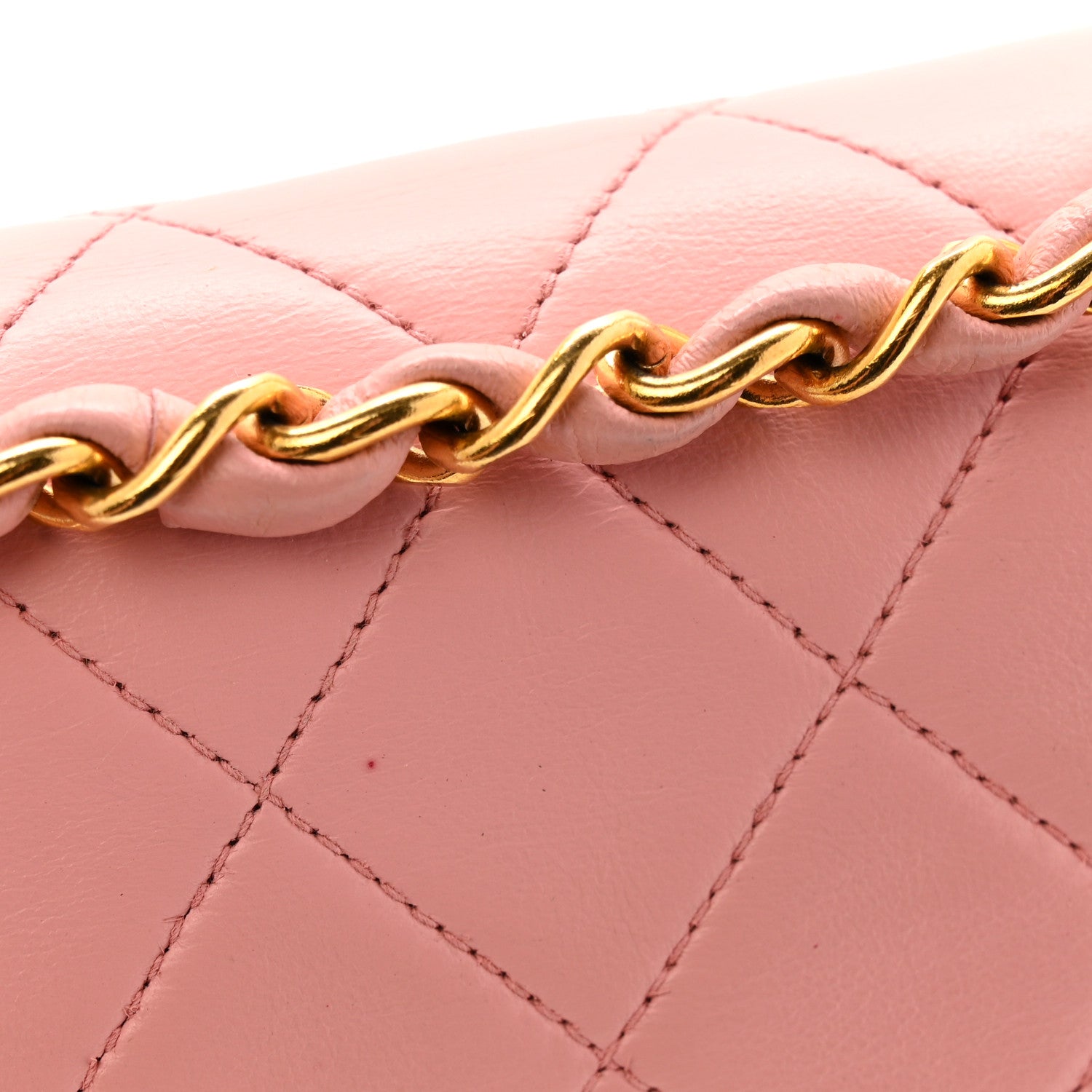 Chanel Lambskin Quilted Medium Double Flap Light Pink 12 of 16