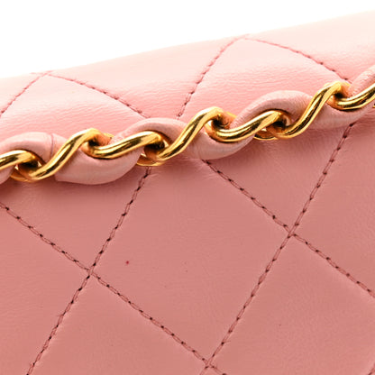 Chanel Lambskin Quilted Medium Double Flap Light Pink 12 of 16