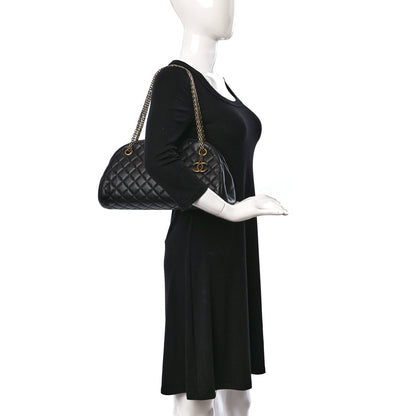 Chanel Lambskin Quilted Medium Just Mademoiselle Black 3 of 15